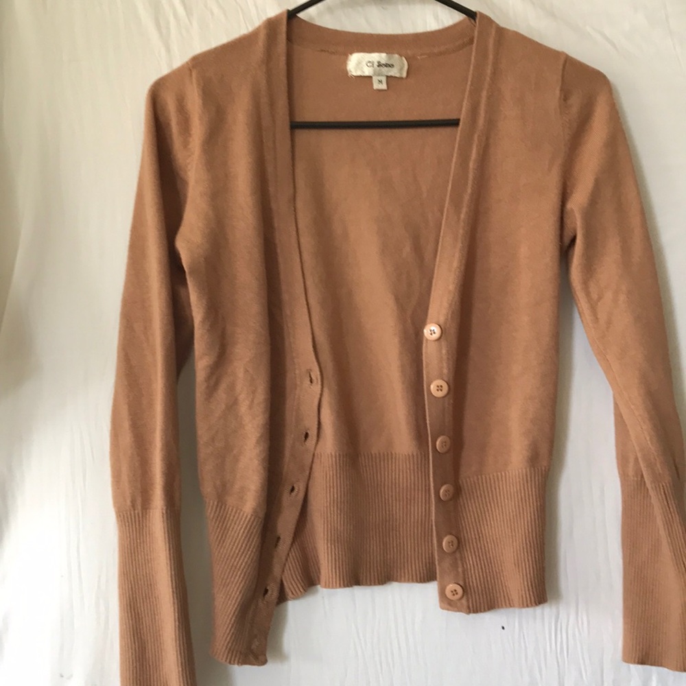 Tan cardigan